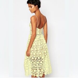Self-portrait dress yellow size 6